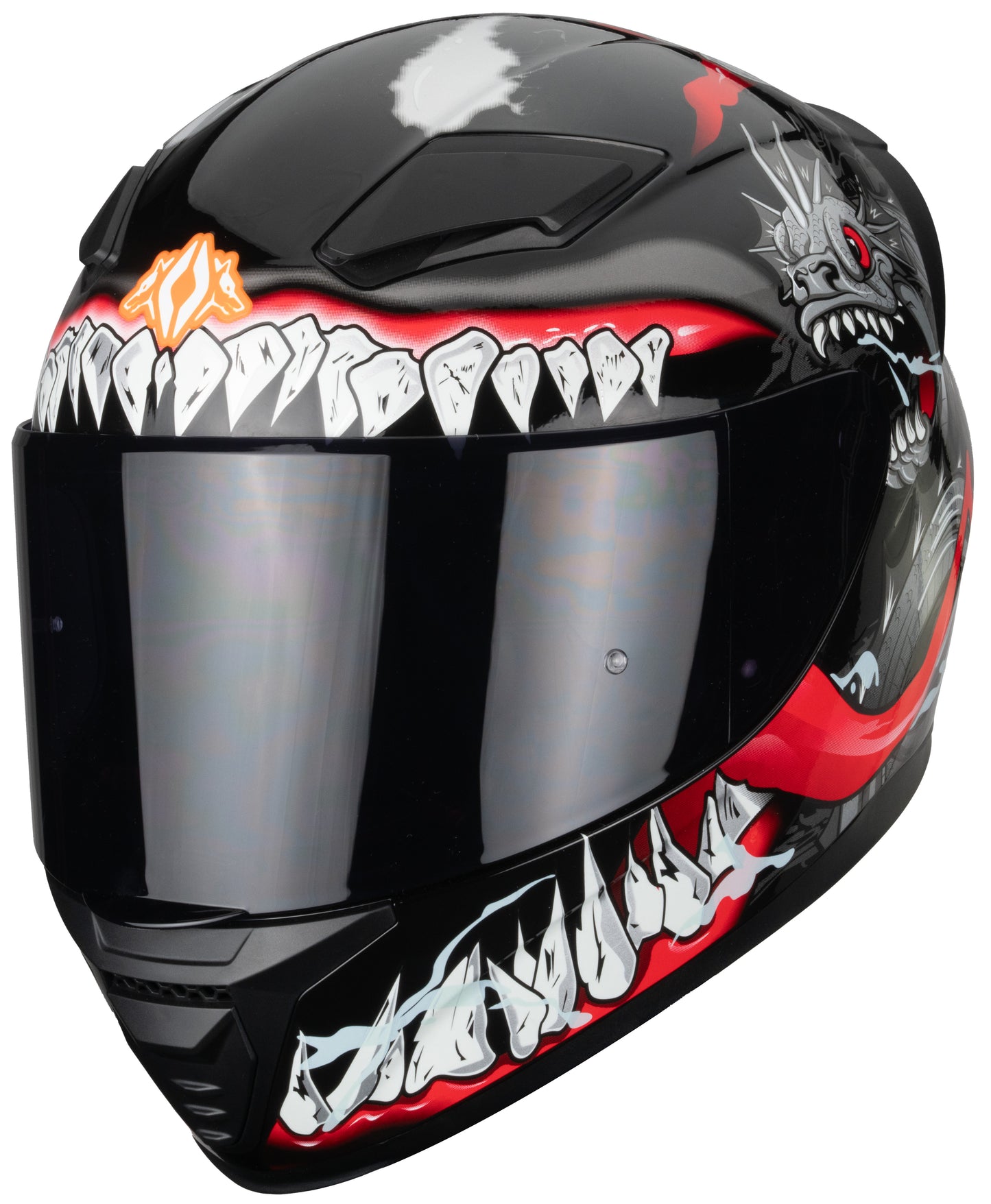 CASCO INTEGRAL OTS HUSKY MONSTER GLOSS BLACK SMOKE M