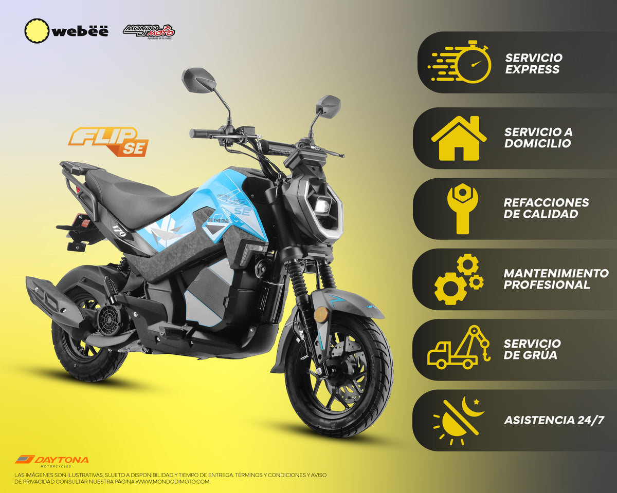 MOTOCICLETA DAYTONA FLIP SE 170 AZUL 2026