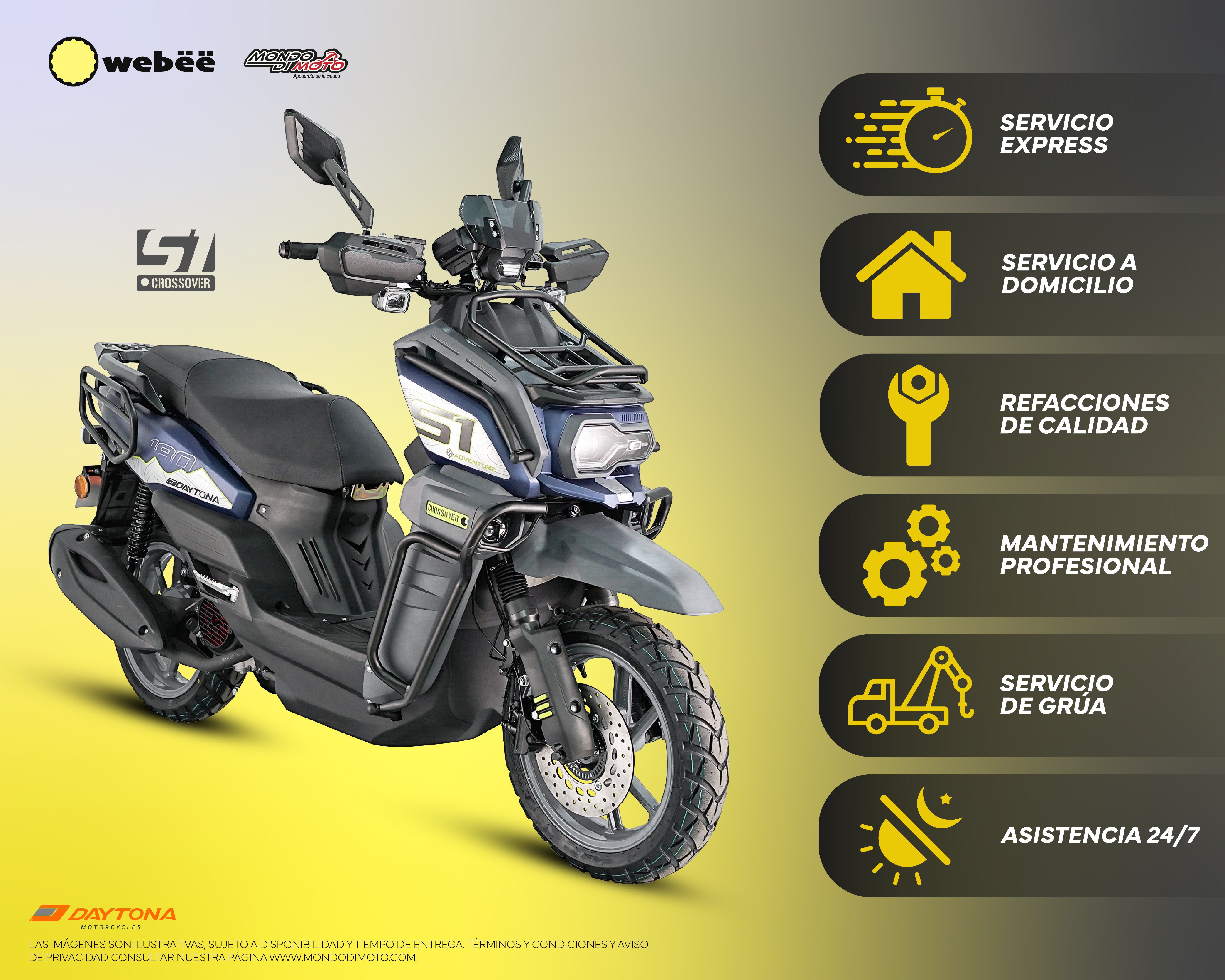 MOTOCICLETA DAYTONA DY180 ADVENTURE 180 CROSSOVER AZUL 2027
