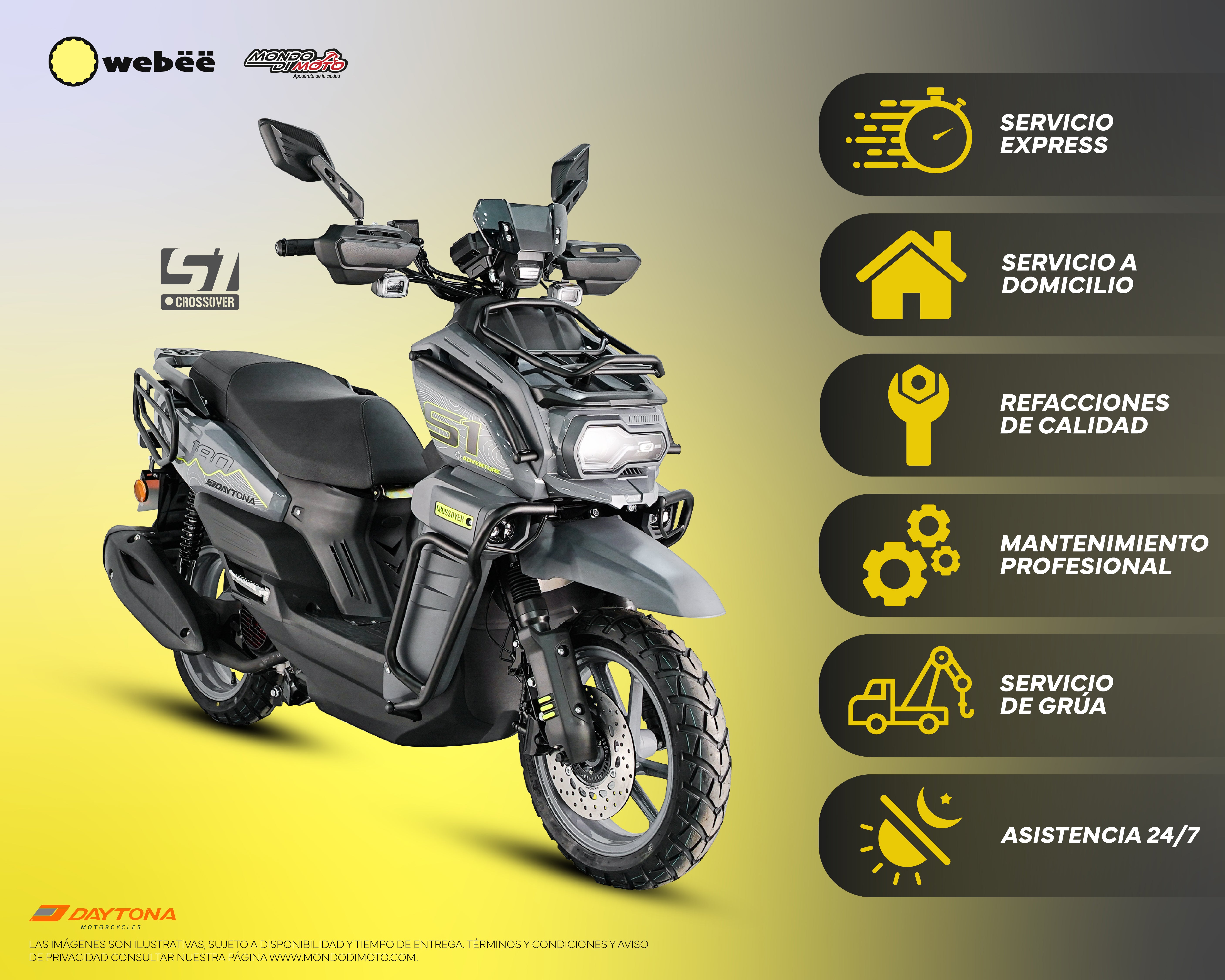 MOTOCICLETA DAYTONA DY180 ADVENTURE 180 CROSSOVER GRIS 2027