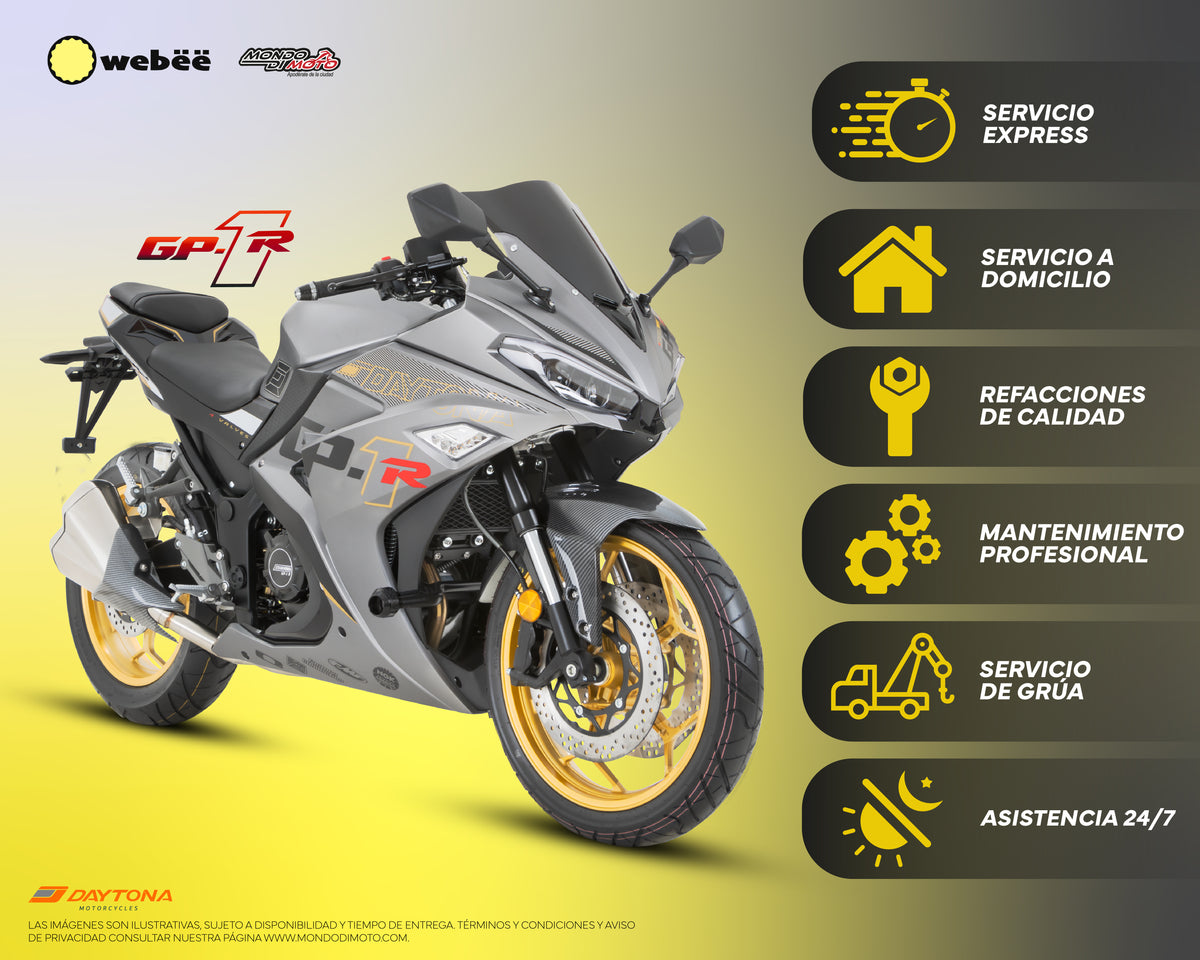 MOTOCICLETA DAYTONA GP-1 R 250 GRIS/DORADO 2026
