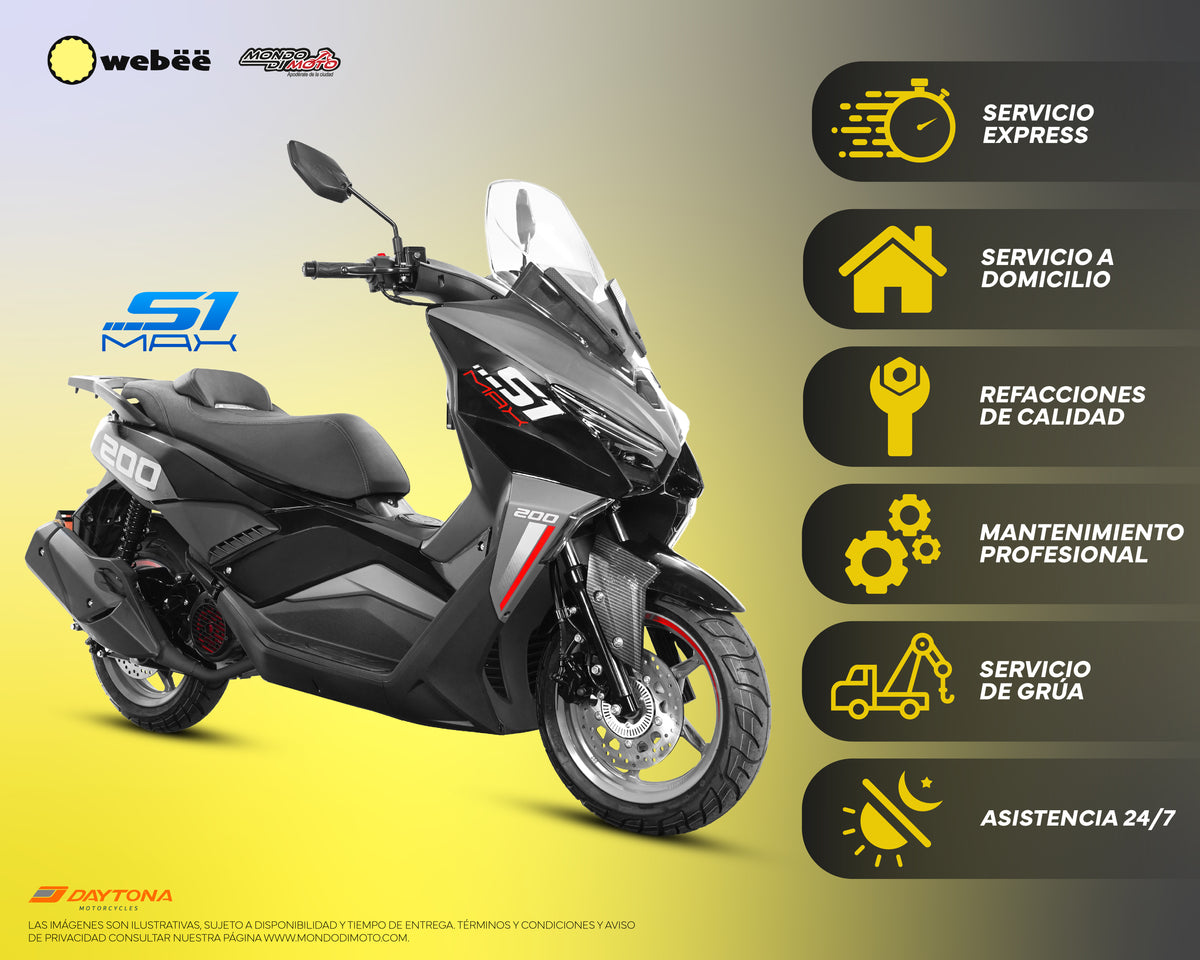 MOTOCICLETA DAYTONA S1 200 MAX NEGRO 2027